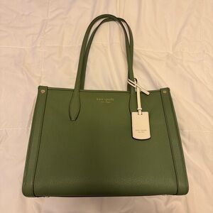 Kate Spade Olive Green Shoulder Tote Bag